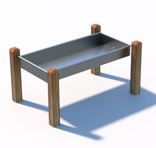 Sand Pit Table - Stainless Steel - sand0003