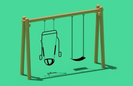 Swing Double Cypress - Handicapped swi0010